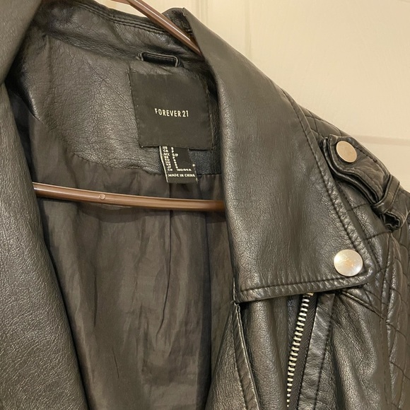 FOREVER 21 - Leather Jacket - Size Small - Picture 2 of 3